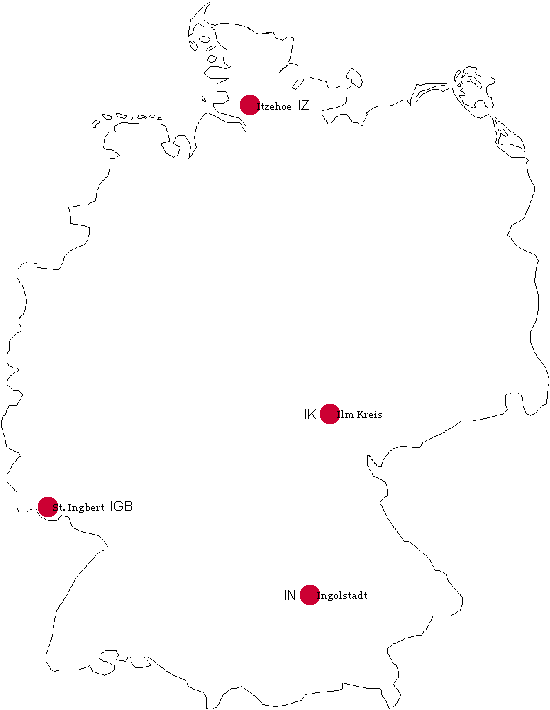 Ansicht Kfz-Kennzeichen Deutschlands mit I