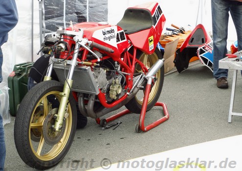 Rennvorbereitung Bimota 2014 Sachsenring Classic