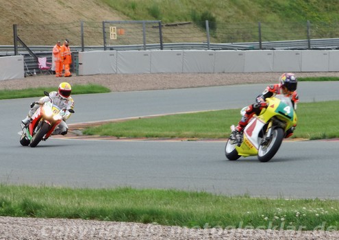 Stefan und Helmut Bradl nach Motorradtausch