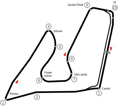 Circuit A1 Ring Streckenführung