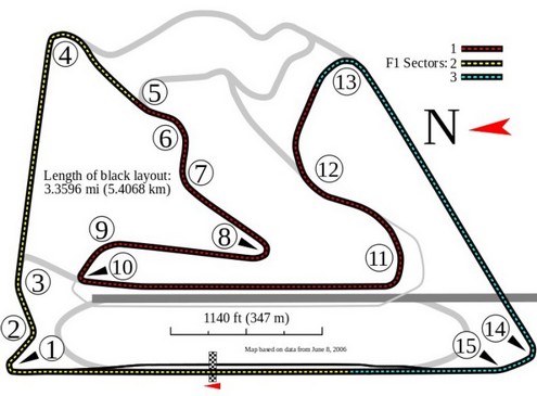 Bahrein International Circuit Rennstrecke