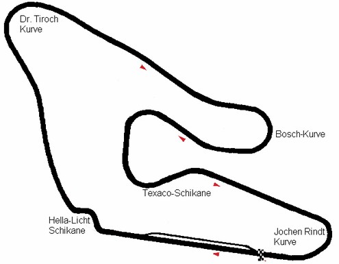 Circuit Österreich Ring Streckenführung