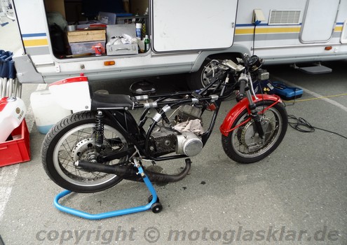 Rennvorbereitung Yamaha 2014 Sachsenring Classic