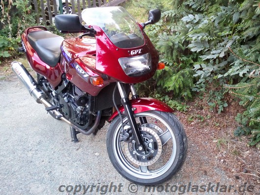 Frontansicht Kawasaki GPZ 500S