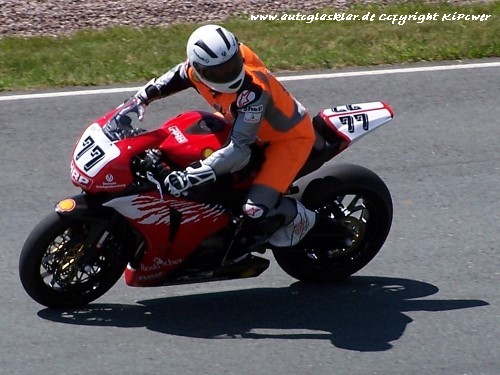 Michael Schumacher beim Training IDM Superbike auf dem Sachsenring